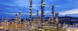 Monitorowanie ciśnienia pod wysokim ciśnieniem: systemy Visbreaking są częścią rafinerii ropy naftowej.
