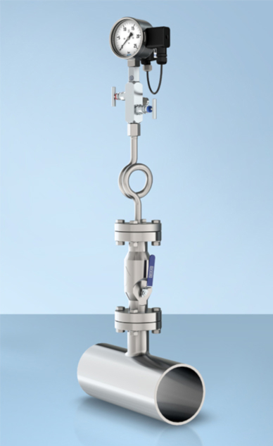 Typical measuring assembly that WIKA assembles to customer specifications as a systems provider. 